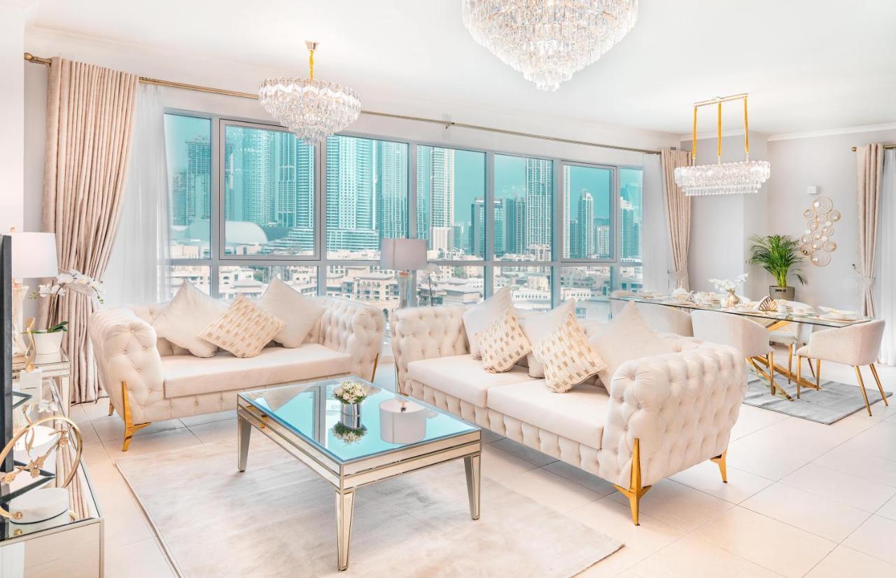 Elite Royal Apartment - Full Burj Khalifa And Fountain View - The Royal 迪拜 外观 照片
